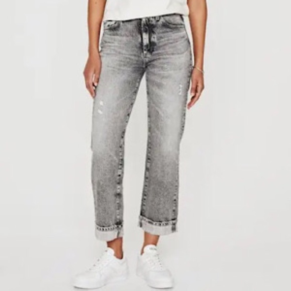 “NEW” AD Adriano Goldschmied Alexxis Crop High-Rise Vintage Fit Jean
